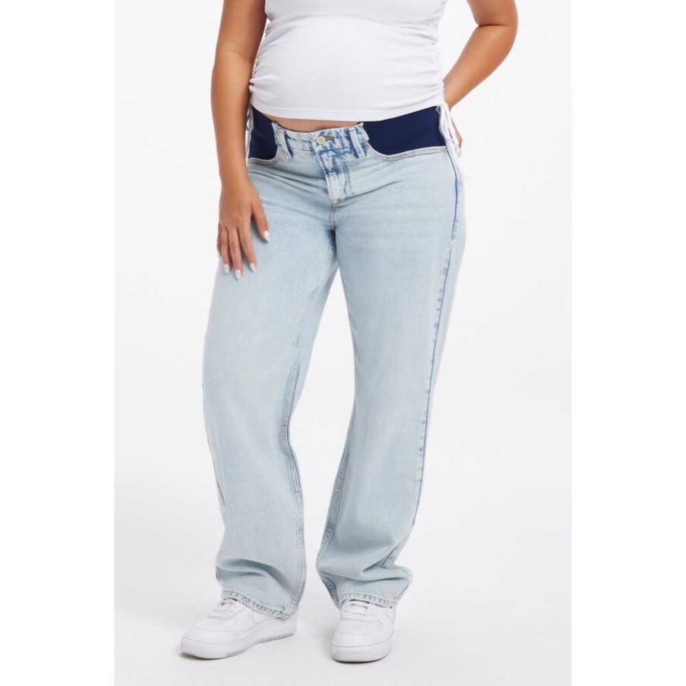 Good American Good 90’s Maternity Blue Jeans, NEW, Size 16